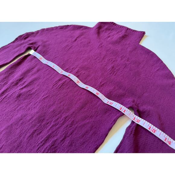 Intimately Free People Burgundy Cutout Mock Neck Long Sleeve Shirt Athletic - Picture 5 of 6